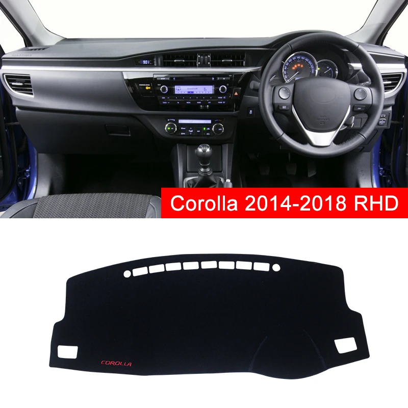 Для Toyota Corolla крышка приборной панели автомобиля коврик Избегайте светильник коврик Инструмент платформа стол ковры аксессуары