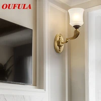 oufula indoor wall lamps fixture brass modern led sconce contemporary creative decorative for home foyer corridor bedroom