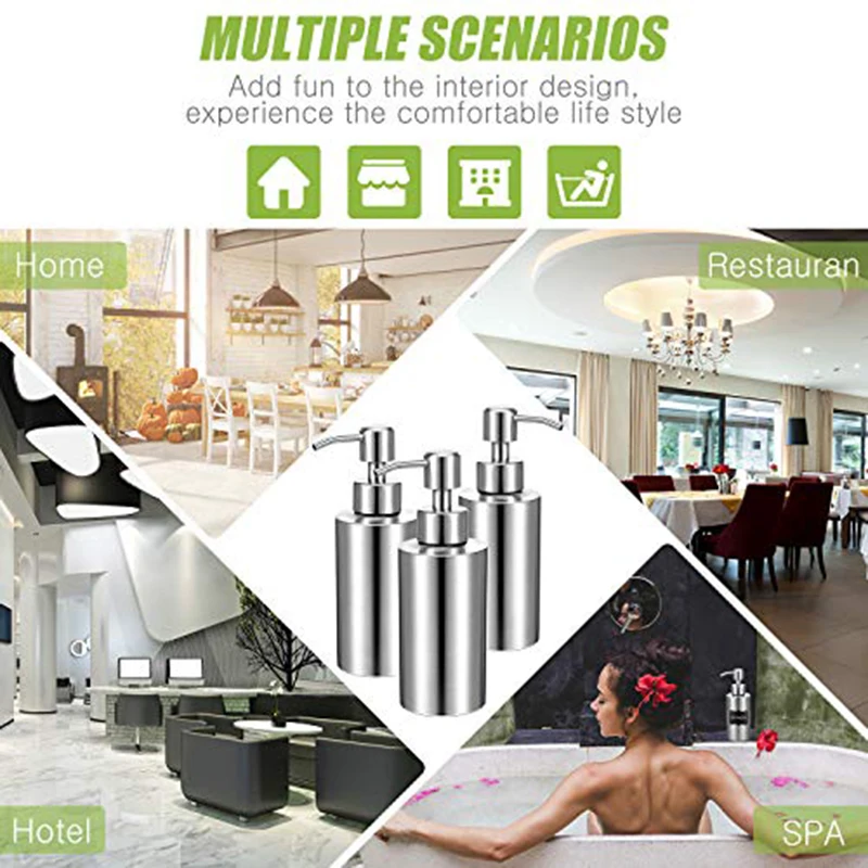 Дозатор для жидкого мыла бутылка большой емкости 304 из нержавеющей стали кухни и