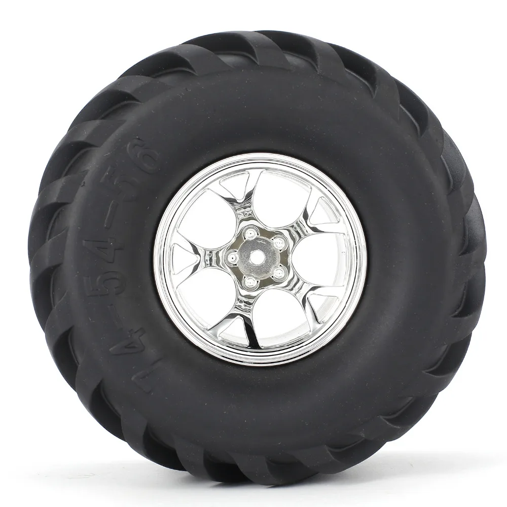 

4Pcs AX-3003 Tire RimRubber Tyre 125mm PlasticHub for RC 1/10 Car BigfootMonster Truck HSP HPI