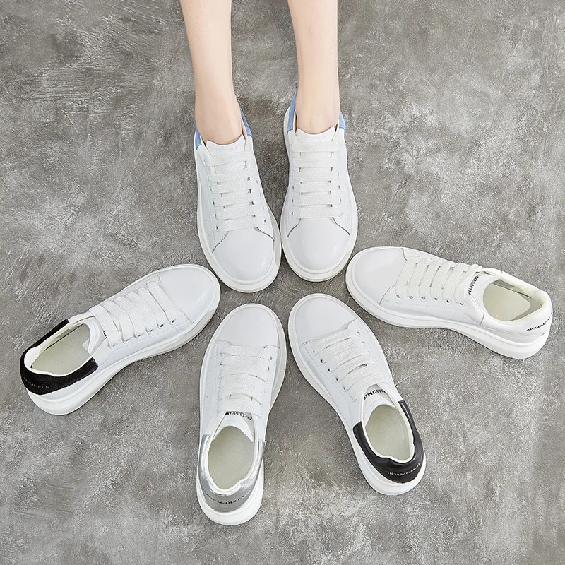 

Sneakers Women Small White Shoes Women's Thick Sole 2020 New Versatile Muffin Sole Increased Board Shoes Zapatos Para Mujer