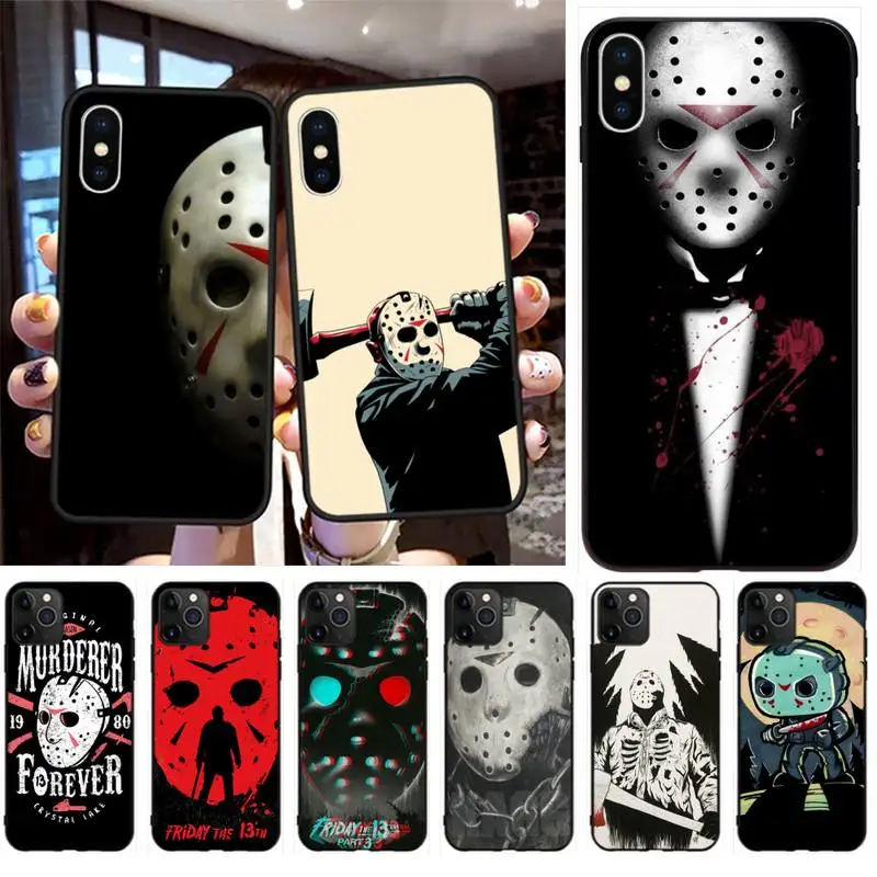 YJZFDYRM Jason вурхи мягкий чехол для телефона iPhone 11 pro XS MAX 8 7 6 6S Plus X 5S SE 2020 XR