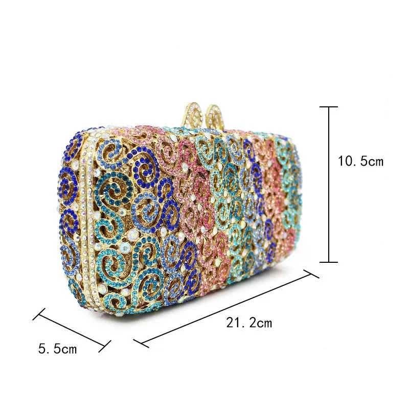 Роскошный длинный Европейский вечерний клатч женская сумка-мессенджер в
