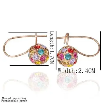 

Dazzling Hoop Earrings 2 Colors Ball Shape Earrings 2021 Fashion Jewelry
