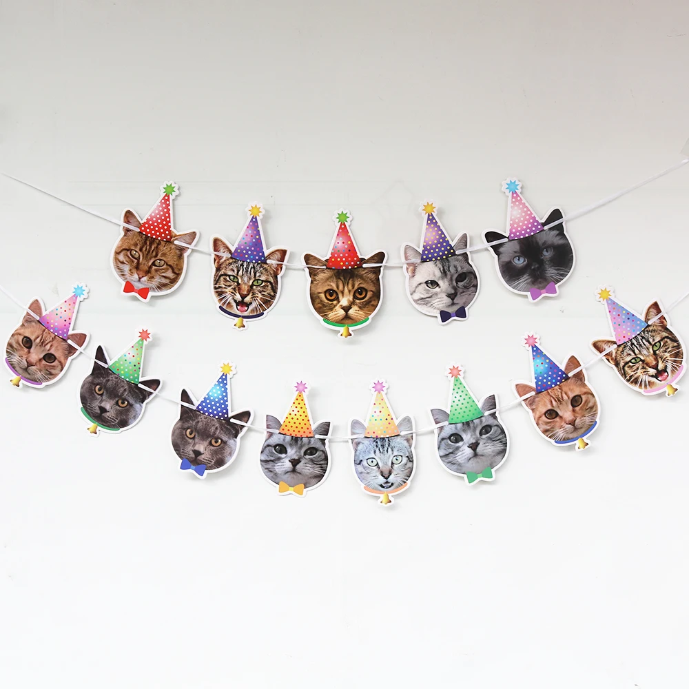 Флаг для домашних питомцев картонное украшение вечевечерние искусственный