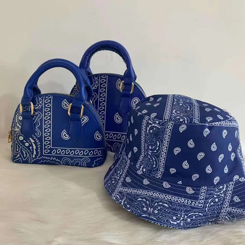 

2021 Hot Selling Bling Purses and Hat Set Designer Bags Women Handbags Ladies Handbags for Women Hand Bags