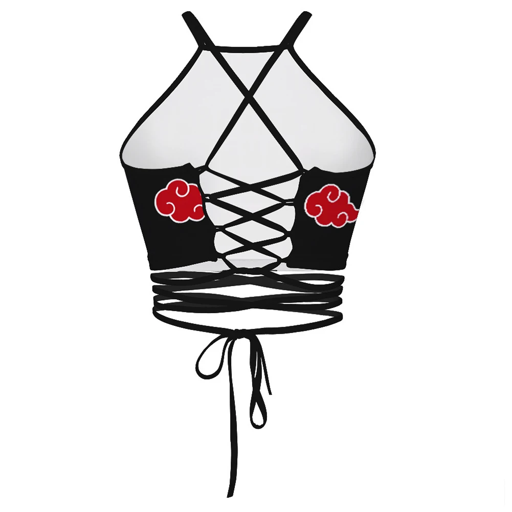 Кроп Топ женский с принтом повседневный стильный топ для косплея праздничная