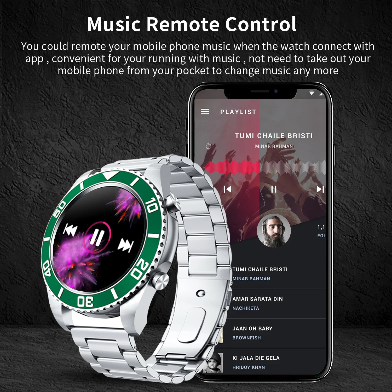 2021 new luxury stainless steel watch men smart watch men business watch for rolex bluetooth call watches for android ios huawei free global shipping