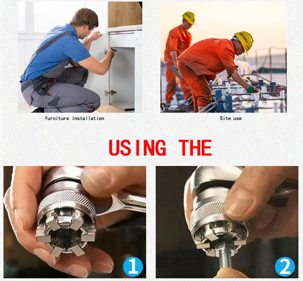 Универсальный ручной инструмент Magic sleeve приспосабливаемый многофункциональный