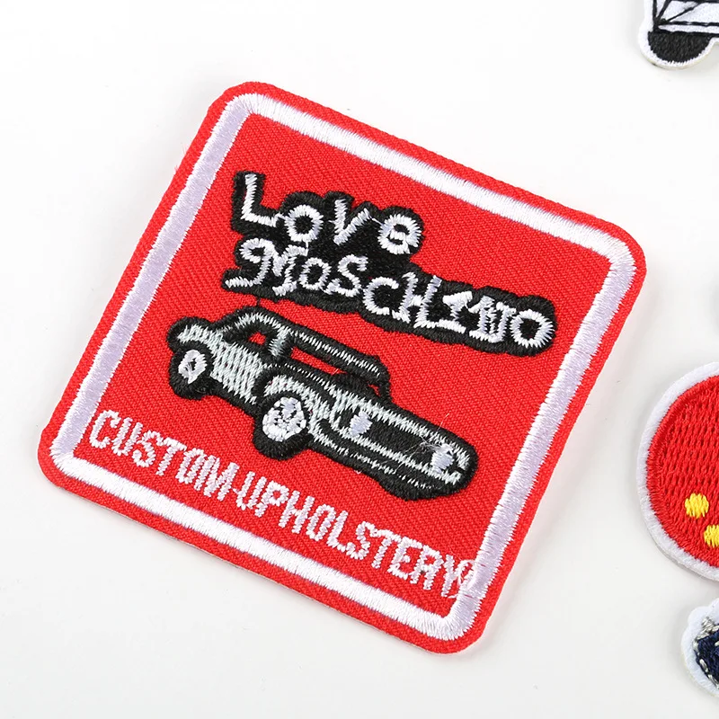 Пользовательские ручной работы нашивки на платье вышивка клей карандаш для