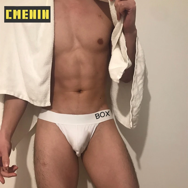 C Мужское нижнее белье в классическом стиле из хлопка для геев сексуальное