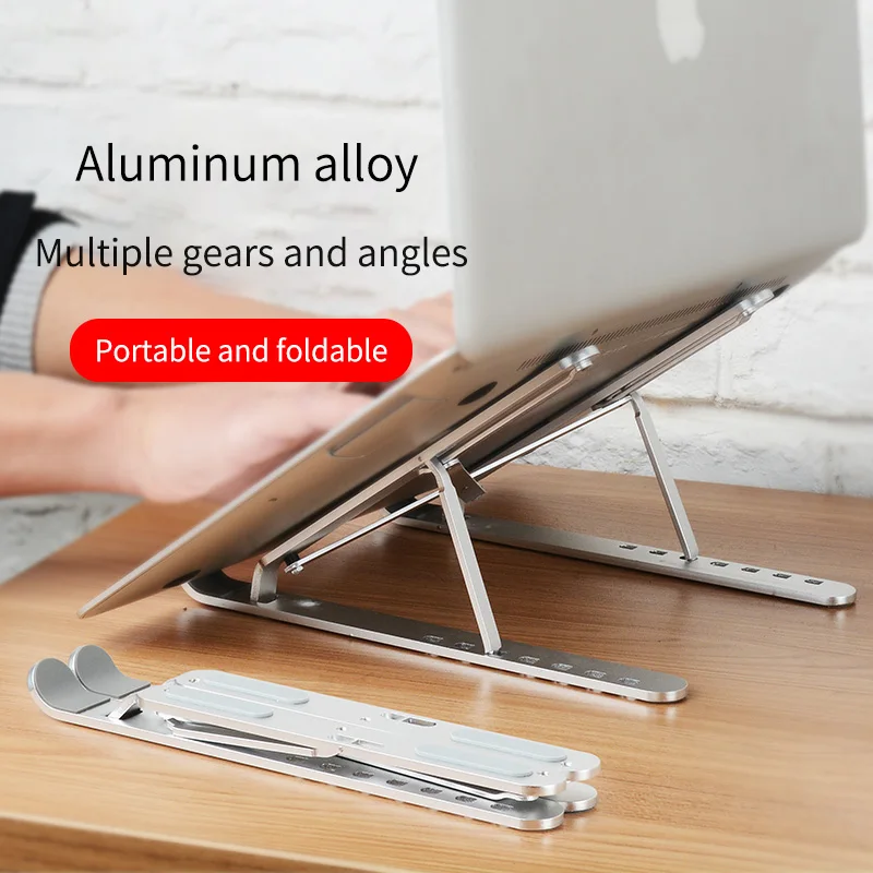 Портативная Алюминиевая Складная подставка для ноутбука Macbook Pro регулируемый