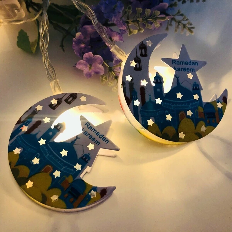 

Eid Mubarak Ramadan LED Fairy String Light Islam Muslim Party Hanging Decoration LED Night Light High Intensity Durable