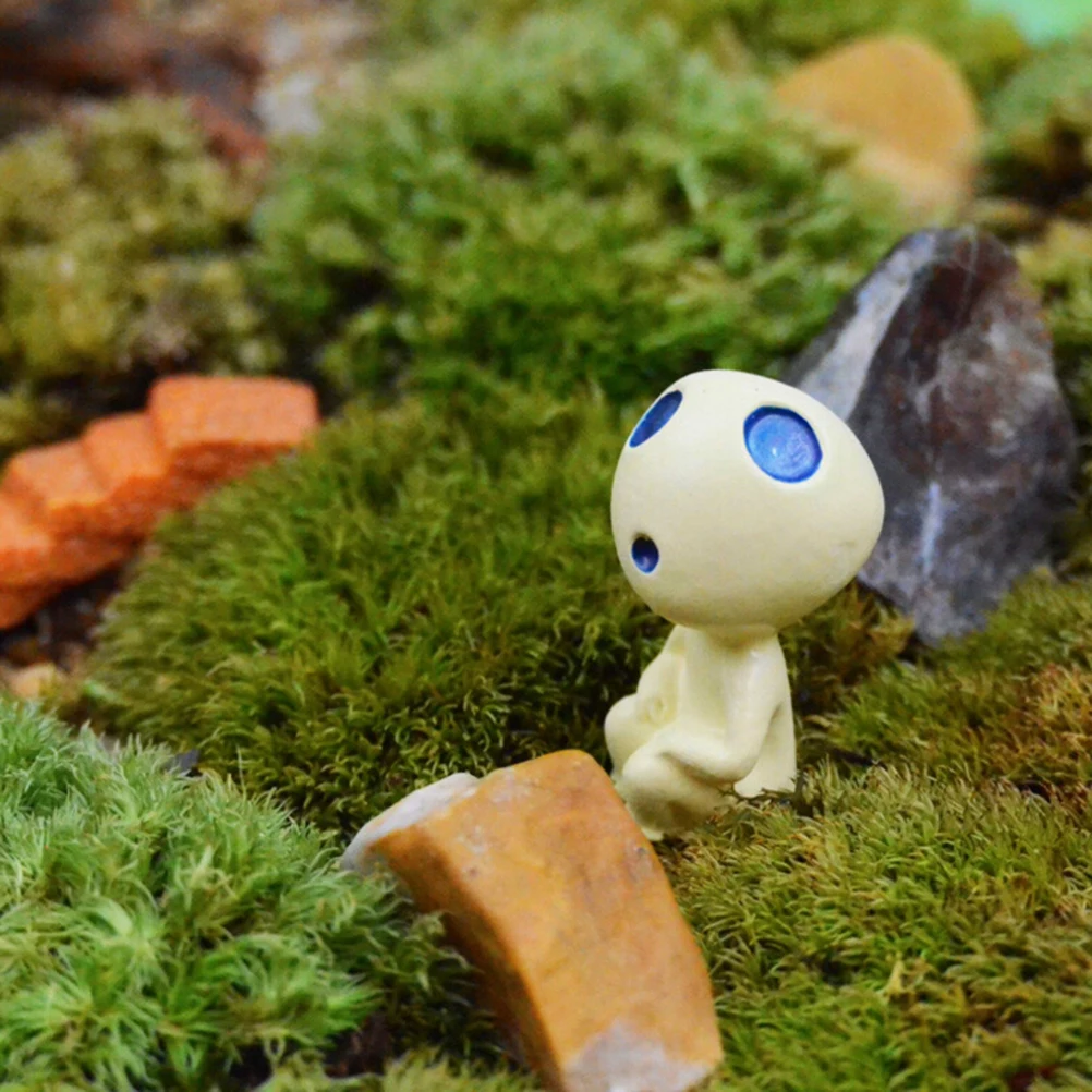 Мини Alien Tree Fairy Hayao Miyazaki Totoro модель фигурки из смолы микро пейзаж садовый Террариум