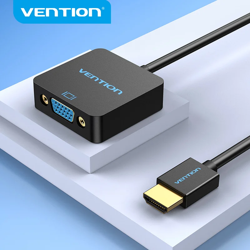 Адаптер Vention HDMI в VGA PS4 Переходник папа Мама аналоговые аудио и видео конверты для