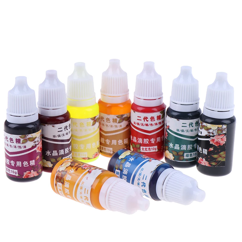 15Colors 10g Epoxy High Concentration UV Resin Liquid Pearl Color Dye Pigment for DIY Jewelry Making Crafts | Дом и сад