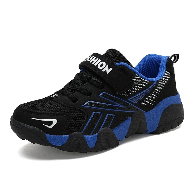 blue kids sneakers Детская беговая Обувь для мальчиков; баскетбольные кроссовки; Мужская Спортивная обувь для девочек; дышащие кроссовки; детская прогулочная обувь для бега; Hombre - Цвет: blue kids sneakers