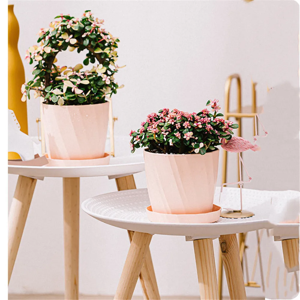 

Imitation Ceramic Plastic Thickening Simple Creative Resin Succulent Flower Pot Mulfifunctional Mini Flowerpot Garden Supplies