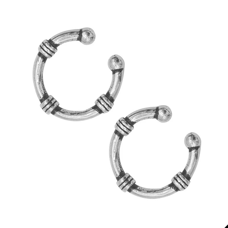 DS745 Trusta, 2 шт., 925 пробы, серебряные клипсы, серьги, манжета для женщин, девушек, девушек, без пирсинга, серьги, ювелирное изделие, DS534 - Окраска металла: DS745