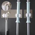 Крючки клейкие универсальные настенные, органайзер для швабры, вешалка для метлы, кухни, ванной комнаты, прочные крючки