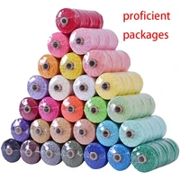 3mm 100 cotton cord colorful cord handmade rope twisted macrame string diy home wedding decoration supply film packaging 100m
