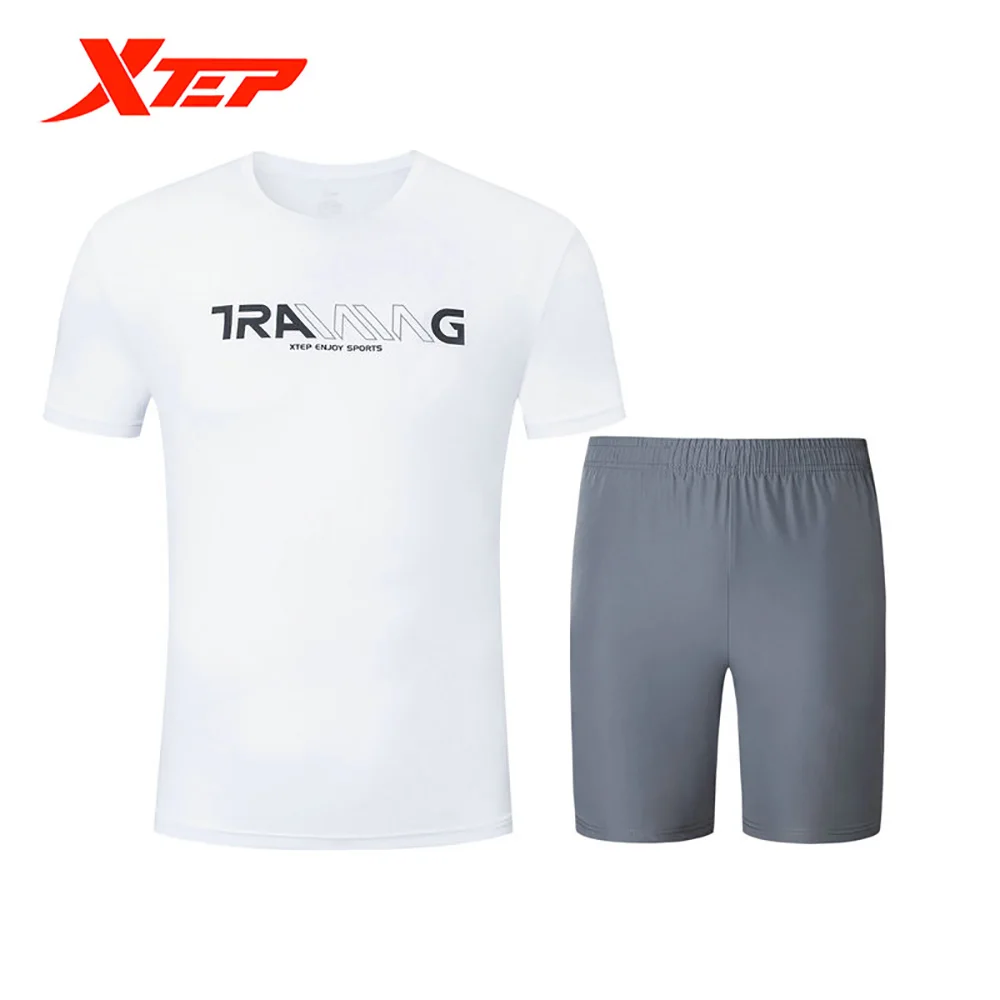 Мужской комплект спортивной одежды Xtep Новинка лета 2020 Быстросохнущий из 2