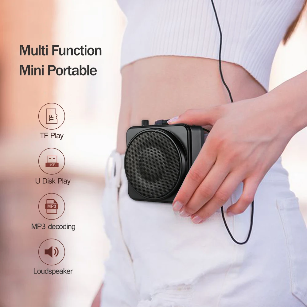 Aker MR2500W 22W Портативный беспроводной Bluetooth 2200mA усилитель голоса динамик гарнитура