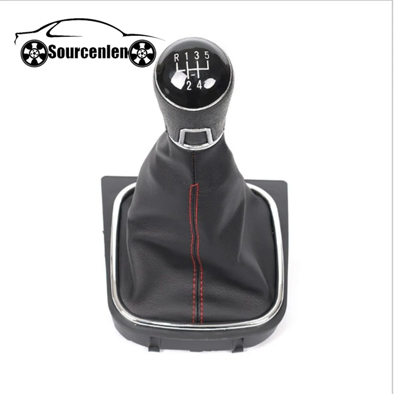 

For Volkswagen VW Golf 5 6 Golf5 Golf6 MT Gear Shift Knob Gearshift Shifter Lever Stick Leather Gaitor Boot Base Frame Arm Pen