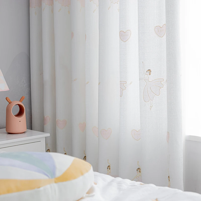 Занавеска для девочек занавеска из толстой ткани с мультяшным рисунком спальни