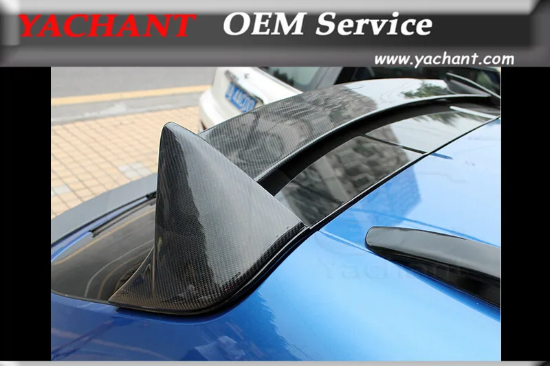 

Car-Styling Auto Accessories Carbon Fiber Rear Spoiler 3 Pcs Fit For 2014 Macan Roof Spoiler Wing