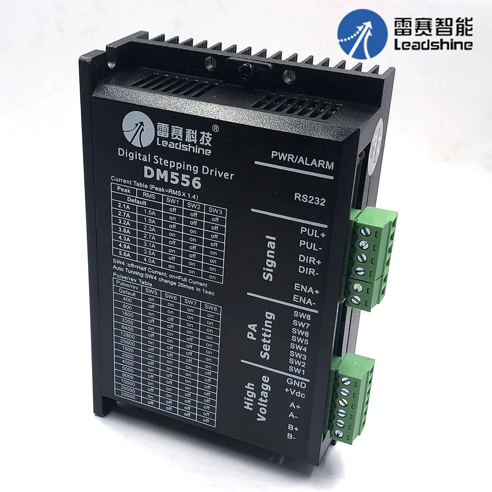 Оригинальные Leadshine DM556 DM556S DM556(V3.0) M556C 24V NEMA17 шаговый двигатель привода NEMA23 Драйвер