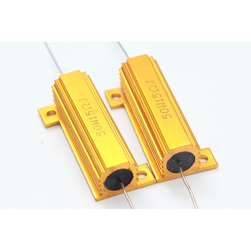 Алюминиевый металлический корпус 50 Вт 1 шт. чехол с проволочным резистором 10 12 15 22