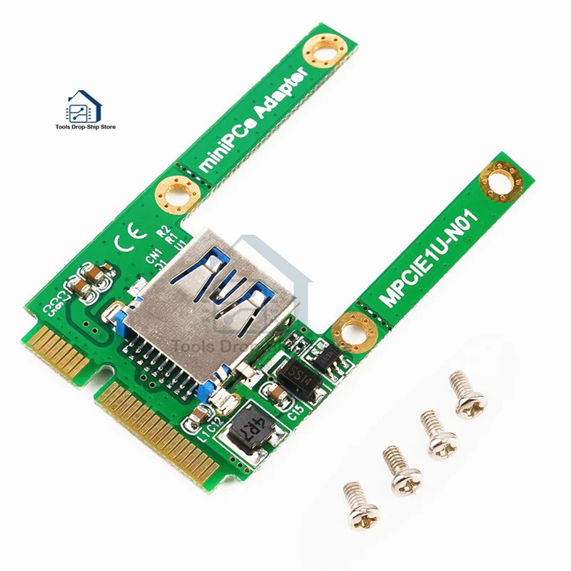 

Mini PCI-E слот для карт расширяется до адаптера интерфейса USB 2,0