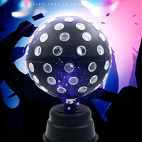 led stage light 9 color crystal magic ball light 3050w remote control dj disco laser light party prom effect light