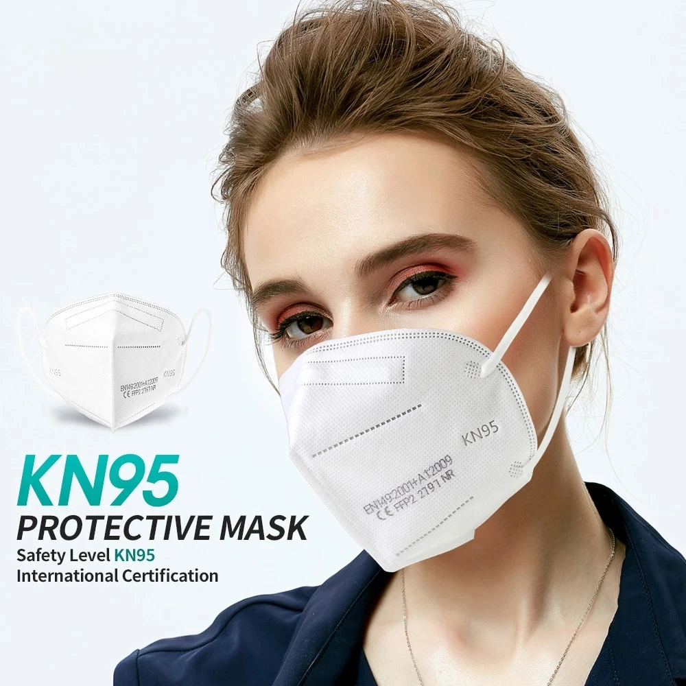 5-100 шт FFP2 маски KN95 лица Mascarillas взрослых 5 слоев фильтр маска для фильтрации