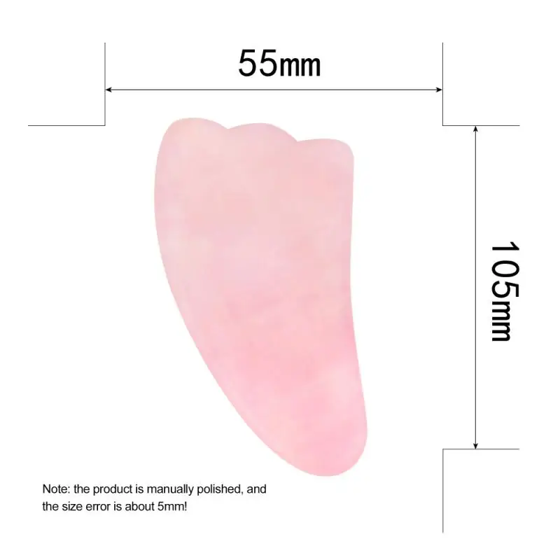 

Natural Jade Gua Sha Scraper Board Massage Rose Quartz Jade Guasha Stone For Face Neck Skin Lifting Wrinkle Remover Beauty Care