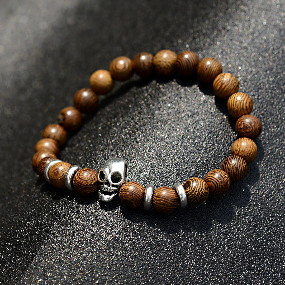 Винтажный Золотой Король Королева Корона из бисера браслет для мужчин ручной