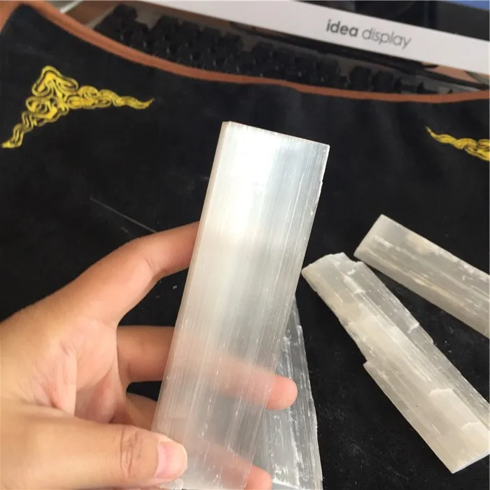 500 г натуральный драгоценный камень гипсовые палочки селенита энергетические