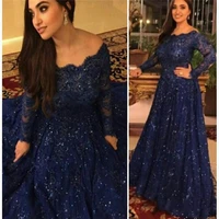 plus size mother of the bride dresses 2023 long sleeves bateau sequined lace a line long formal evening guest gowns custom