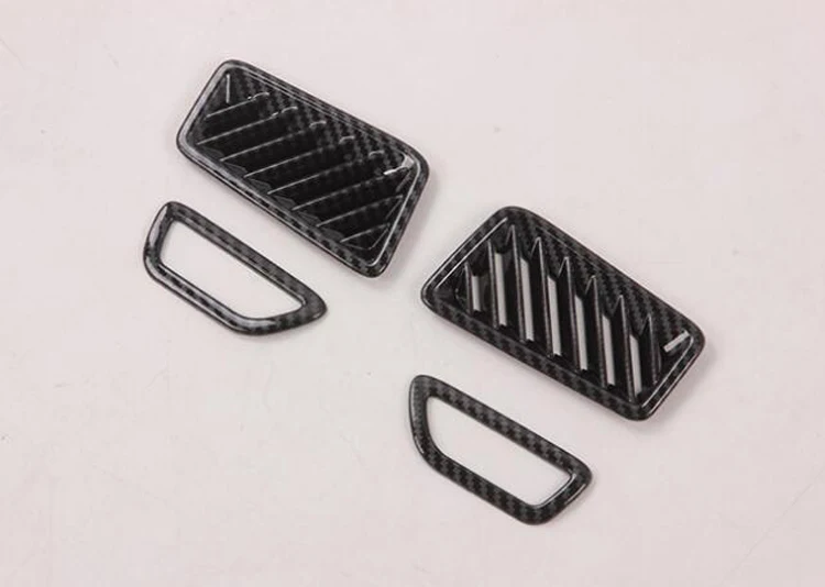 ABS Front Upper Air Condition Outlet Vent Decoration Frame Cover Trims Carbon Fiber Fit For TOYOTA RAV4 RAV 4 2019 2020 | Автомобили и