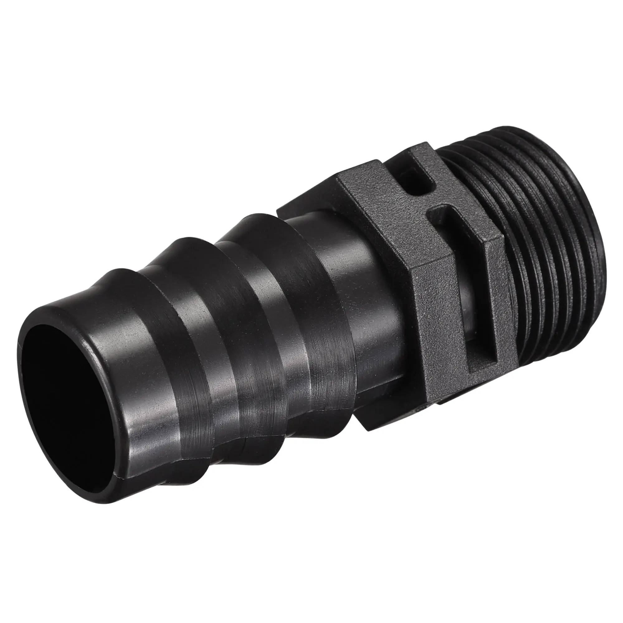 

Uxcell Barb Irrigation Fittings 25mm Barbed to G3/4 Male Thread Plastic for 1 Inch Inner Dia Hose Black 4 Pcs