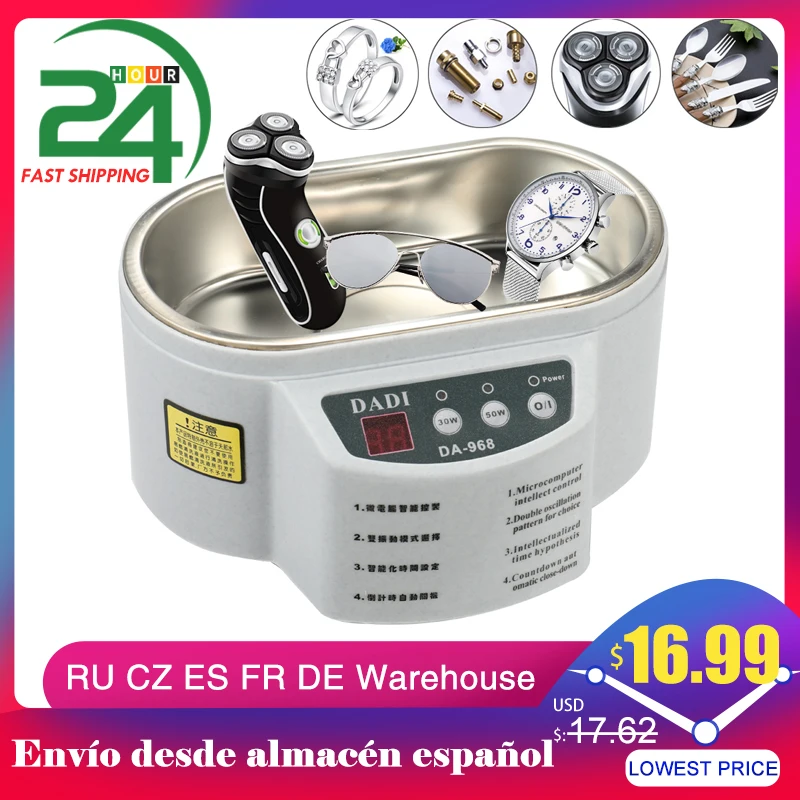 Ультразвуковой очиститель 500 мл ультразвуковая ванна для ювелирных изделий