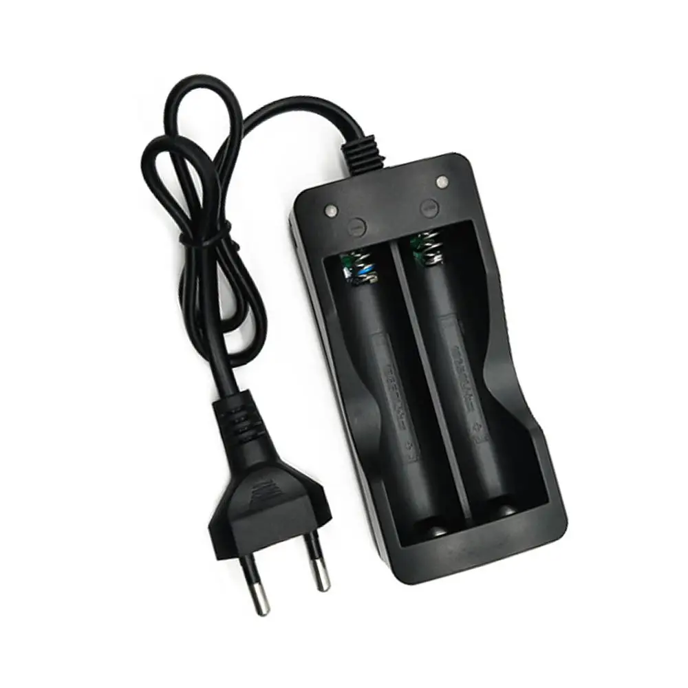 

18650 Battery Charger AU/EU Plug 2 Slots Smart Charging Safety Fast Charge 18650 Li-ion Rechargeable Battery Charger