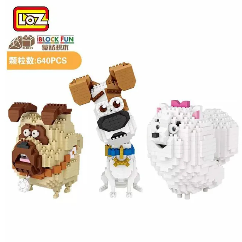 LOZ Алмазный Блок DIY 3D собака строительный кирпич модель подарок на день рождения