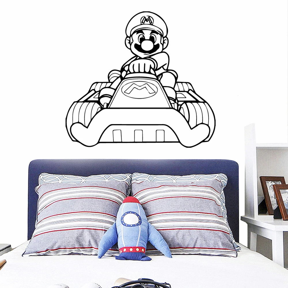 Виниловые Стикеры с рисунком Супер Марио для защиты окружающей среды аксессуары