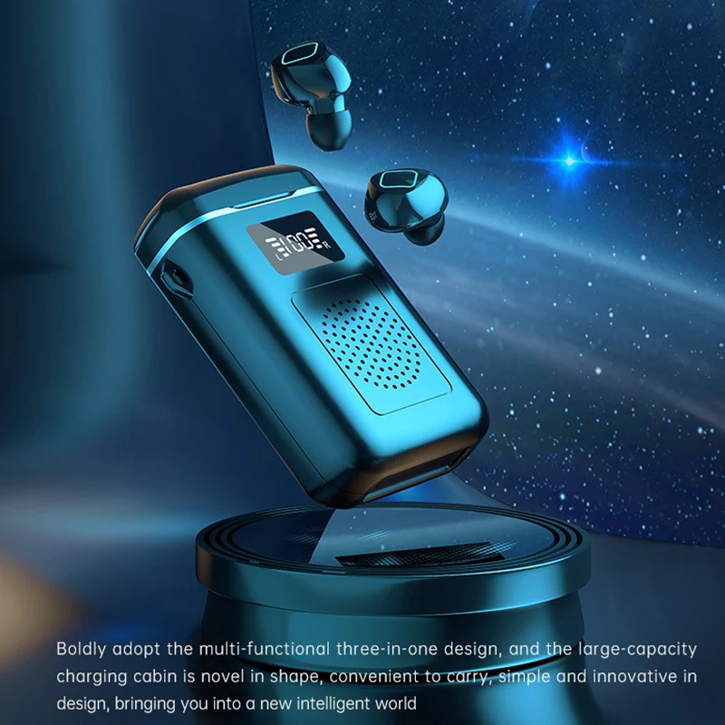 

Bluetooth Wireless 5.1In-Ear Earphones 9D Stereo Sports Waterproof Fingerprint Touch Control HiFi Stereo Earbuds With Microphone