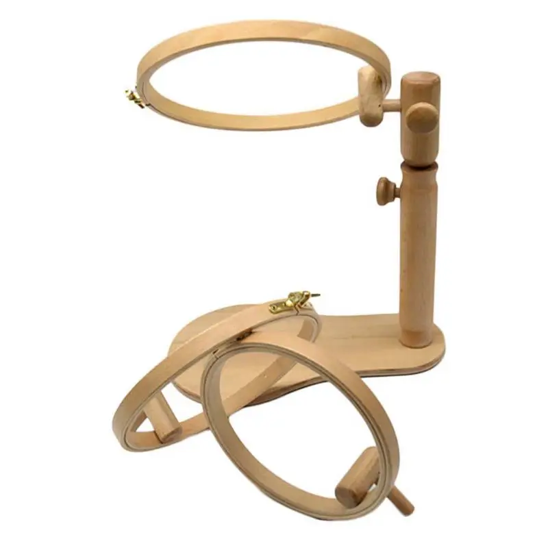 Деревянная подставка кольцо для вышивки крестиком регулируемый инструмент