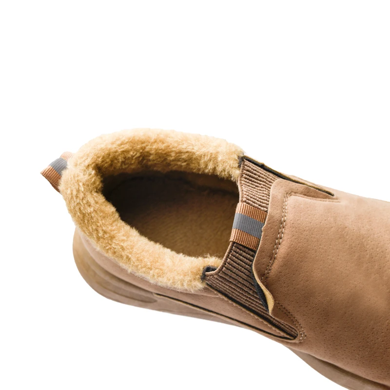 Мужские зимние ботинки повседневные Теплые Зимние ботильоны с Плюшевым Мехом