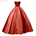 2021 тюлевые бархатные платья с бусинами для выпускного вечера для женщин, бальные платья, Длинные вечерние платья для девочек, Роскошная красная одежда для вечеринки LD21