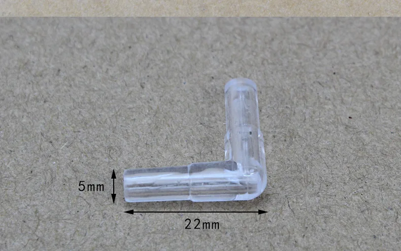 10pcs Transparent Oxygen Pump Tubing joint trachea Fitting Joiner Spliter Aquarium Fish Tank Airline Bend Cross Connector